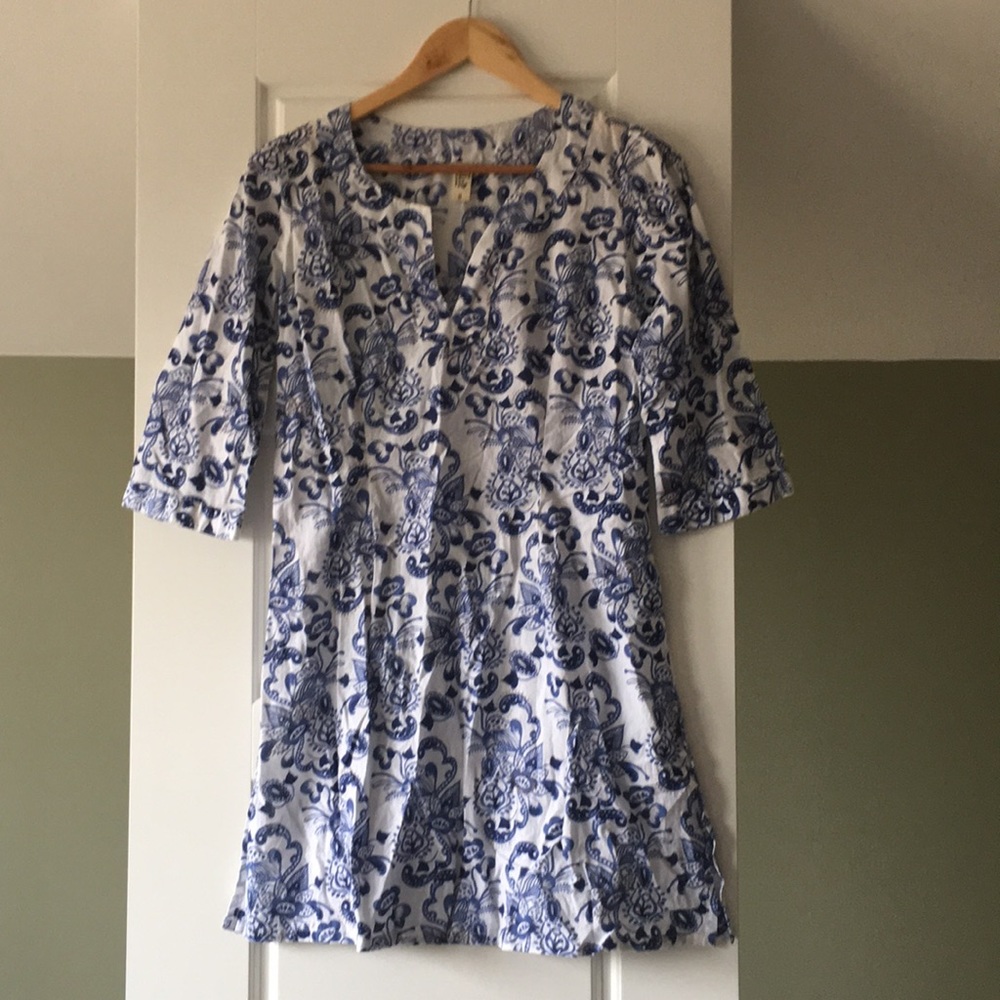 Cotton block-print tunic